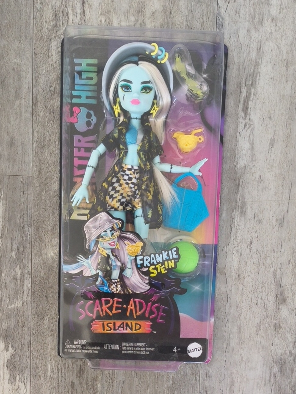 Mattel Monster High Frankie Stein Doll - Teal, Black, Yellow, Blue
